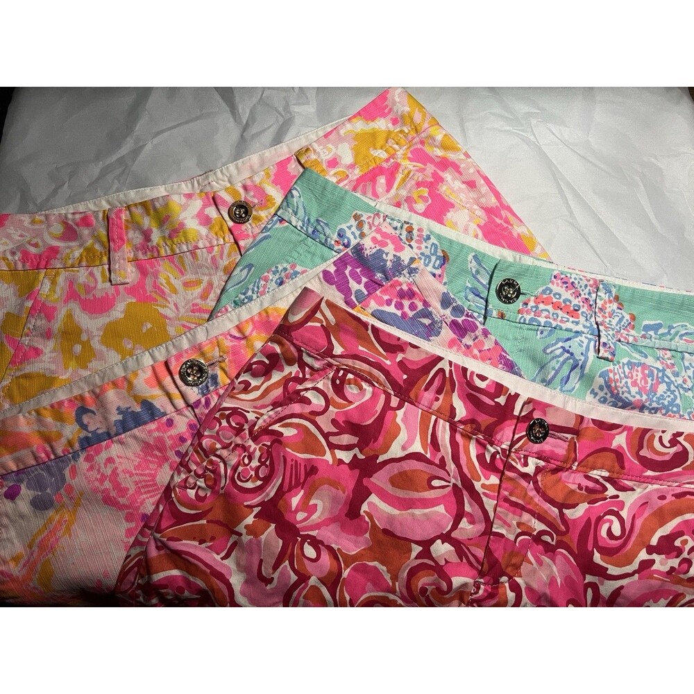 Lilly Pulitzer Shorts Women’s Size 0 Buttercup/Callahan Lot of 4